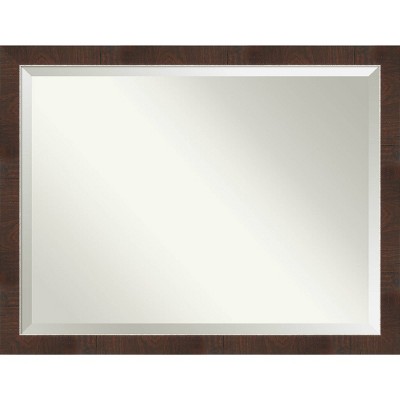 Deals ✨ Wildwood Framed Bathroom Vanity Wall Mirror Brown - Amanti Art 🤩 - Image 12