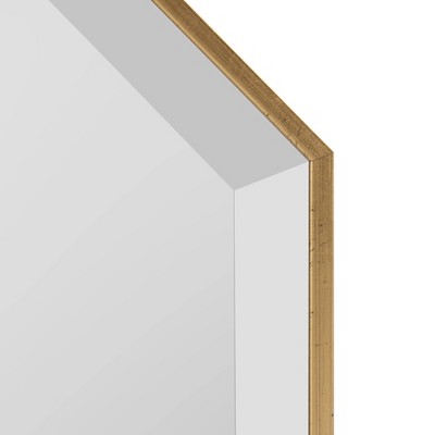 Outlet 👍 Kate & Laurel All Things Decor 25" x 25" Rhodes Framed Octagon Wall Mirror Gold - Kate and Laurel ✔️ - Image 2