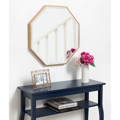 Outlet 👍 Kate & Laurel All Things Decor 25" x 25" Rhodes Framed Octagon Wall Mirror Gold - Kate and Laurel ✔️ - Image 4