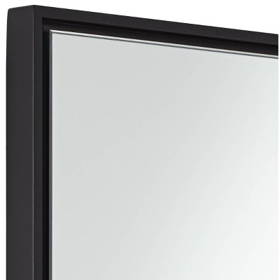 Best Pirce π― Uttermost Rectangular Vanity Decorative Wall Mirror Modern Black Metal Frame Floating Glass 24" Wide for Bedroom Living Room Home π - Image 2
