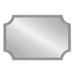 Top 10 🔔 Kate & Laurel All Things Decor Kate and Laurel Hogan Wood Framed Mirror with Scallop Corners Gray 😍