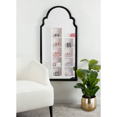 Coupon π 24" x 48" Hogan Arch Framed Decorative Wall Mirror Rustic - Kate & Laurel All Things Decor Black π€© - Image 4